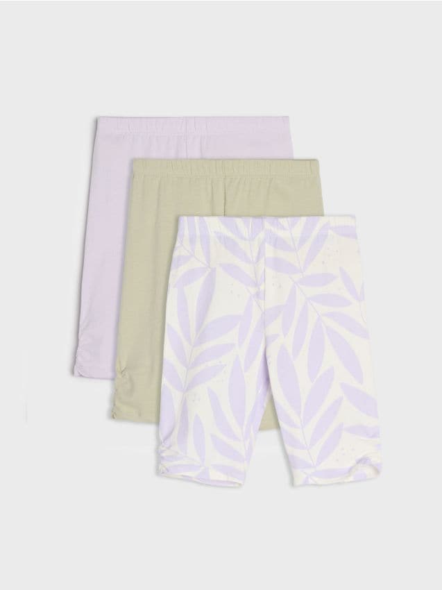 Sinsay - Colanți scurți din bumbac 3 pack - multicolor