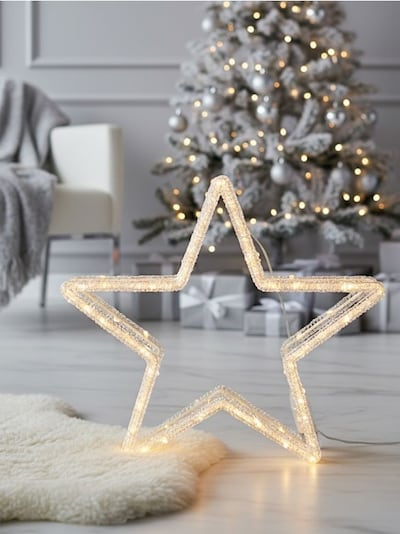 Lampa LED świąteczna w kształcie gwiazdy