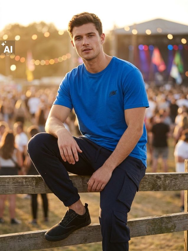 Sinsay - Tricou din bumbac cu broderie - albastru