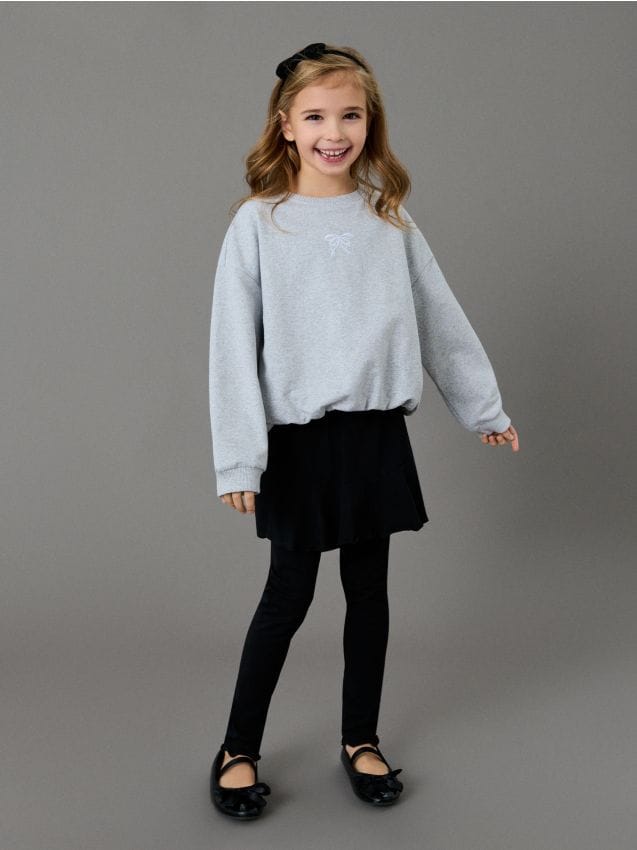 Sinsay - Bawełniane legginsy - czarny