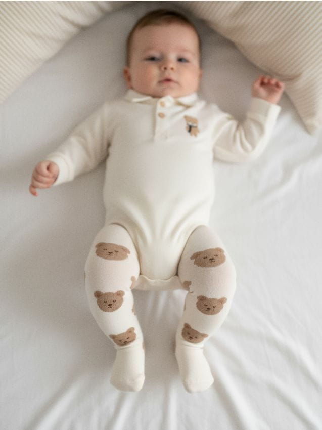 Sinsay - Dojčenské pančuchy – balenie 2 kusy - béžová