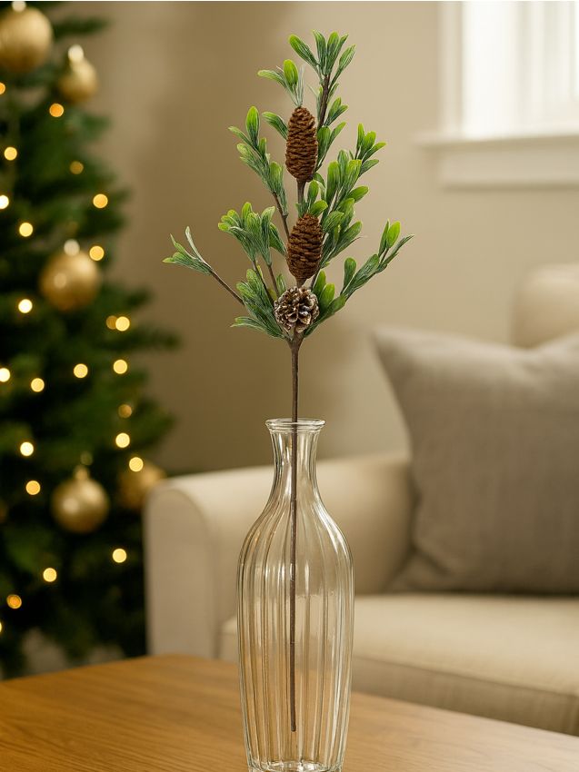 Sinsay - Ozdobná umelá rastlina - hnedozelená