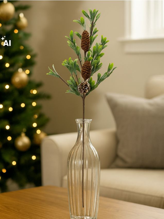 Sinsay - Plantă artificială decorativă - verde-maroniu