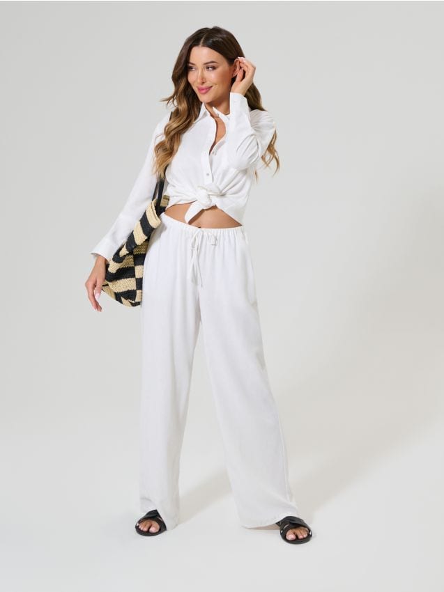 Püksid wide leg - SINSAY