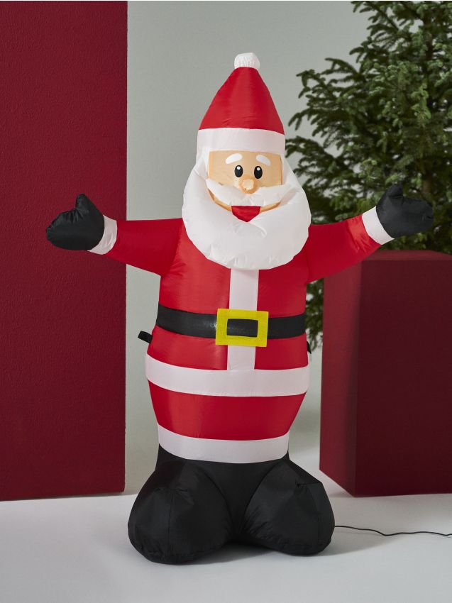 Sinsay - Nafukovacia vianočná dekorácia v tvare Santa Clausa s LED svetlami - viacfarebná