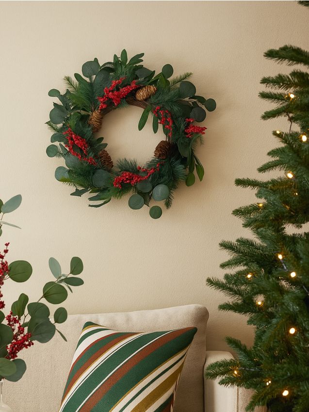 Sinsay - Dekoratívny vianočný veniec - viacfarebná