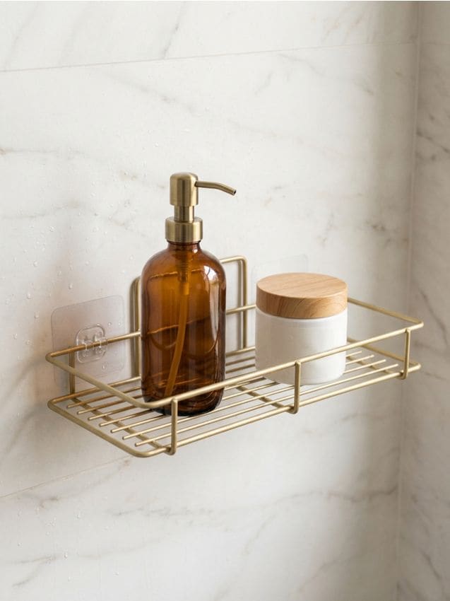 Sinsay - Raft de baie suspendat cu montaj adeziv - auriu