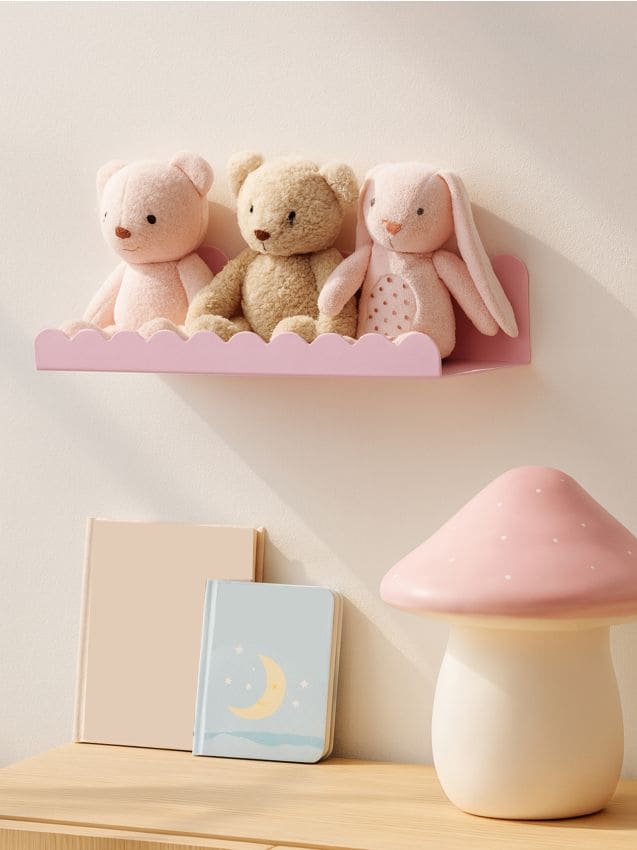 Sinsay - Nástenná polica - pastelová ružová