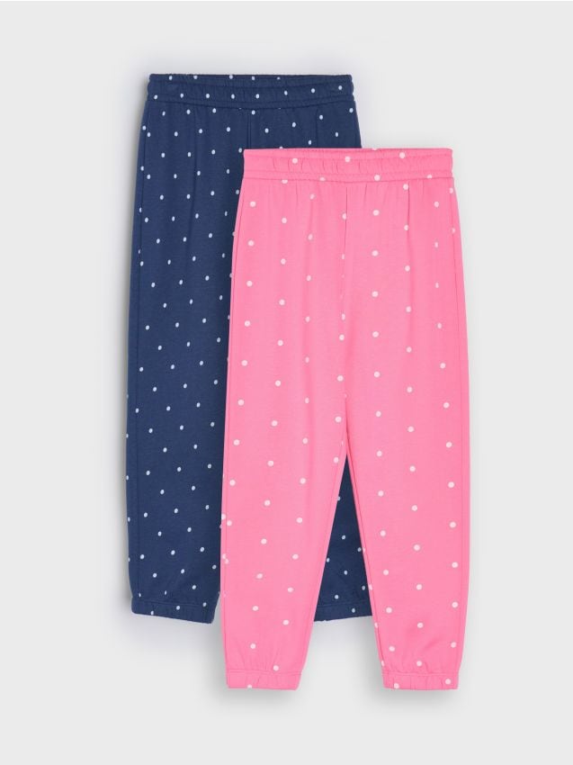 Sinsay - Set de 2 perechi de pantaloni sport jogger - multicolor