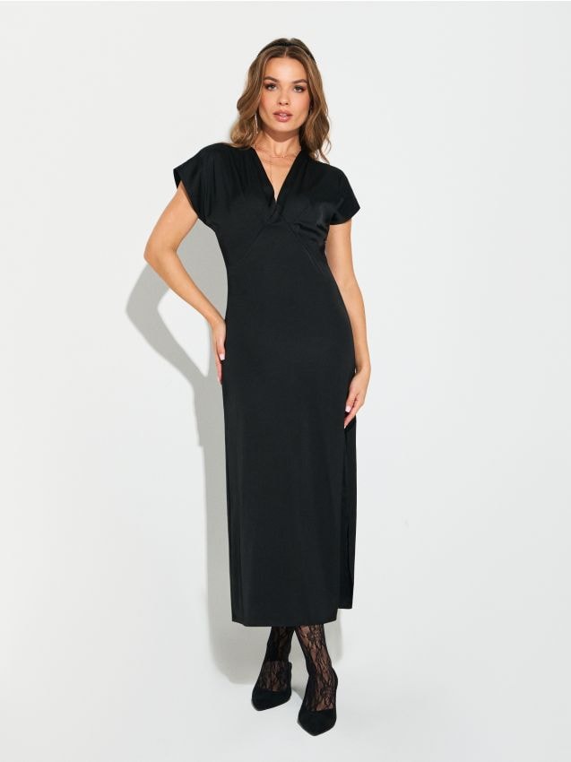 Sinsay - Maxišaty s rozparkom - čierna