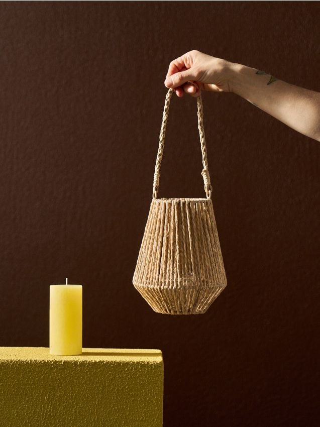 Sinsay - Felinar împletit de agățat - bej