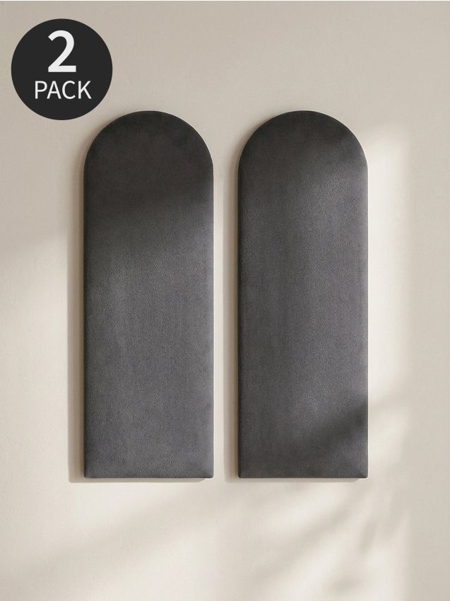 Sinsay - Panouri de perete tapițate 2 pack - gri-închis