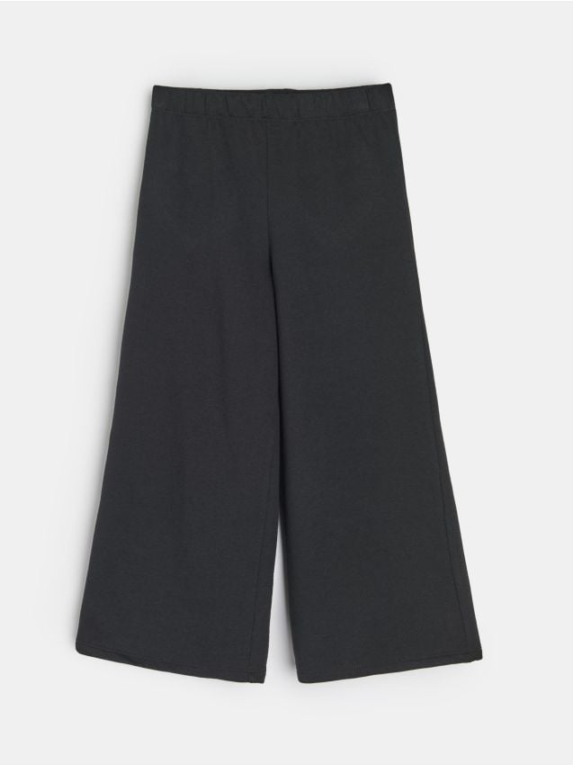 Sinsay - Pantaloni de trening cu crac larg - negru