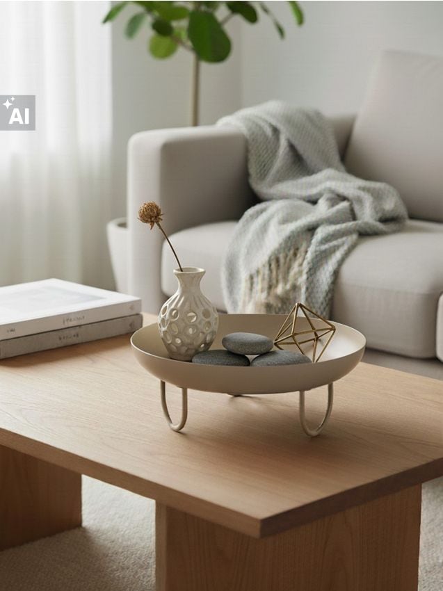 Sinsay - Tavă decorativă pe picioare - nude