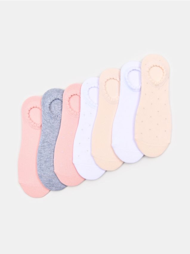 Sinsay - Bawełniane stopki 7 pack - wielobarwny