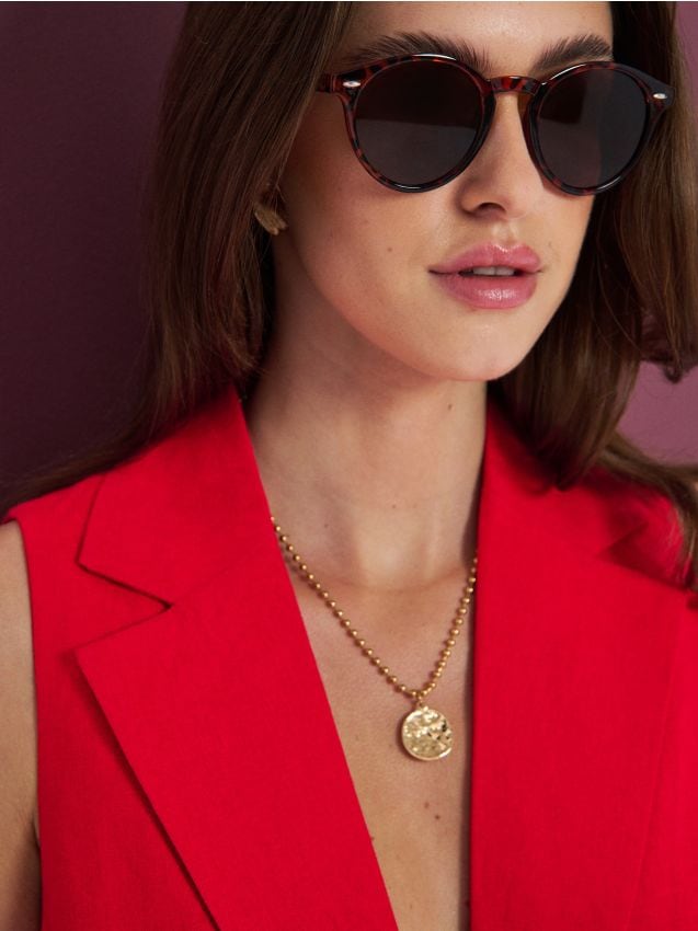 Sinsay - Ochelari de soare cu model panteră - multicolor