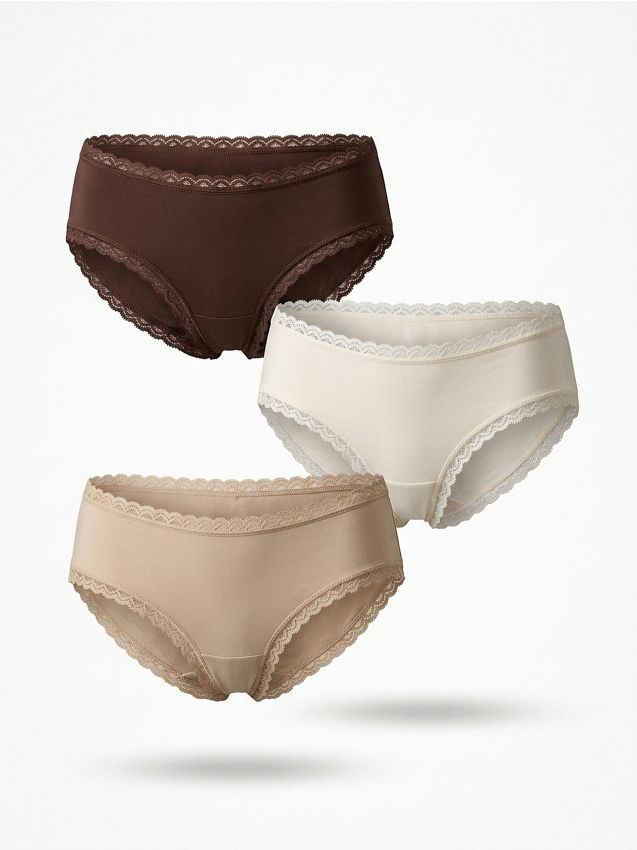 Sinsay - Set de 3 perechi de chiloți cu croială braziliană - multicolor