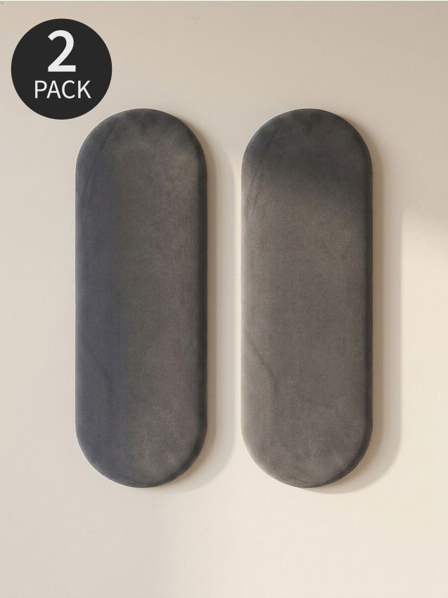 Sinsay - Panouri de perete tapițate 2 pack - gri-închis