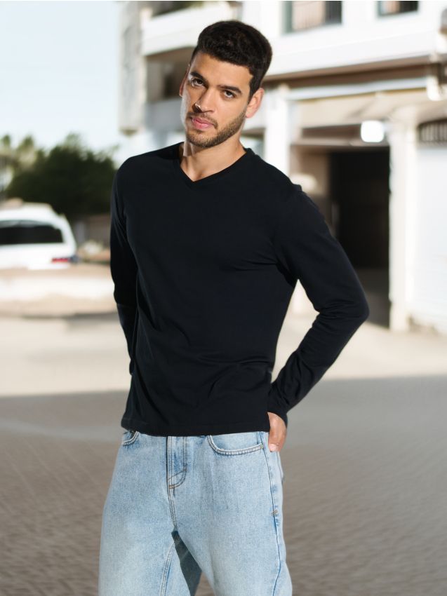 Tricou cu mânecă lungă - SINSAY