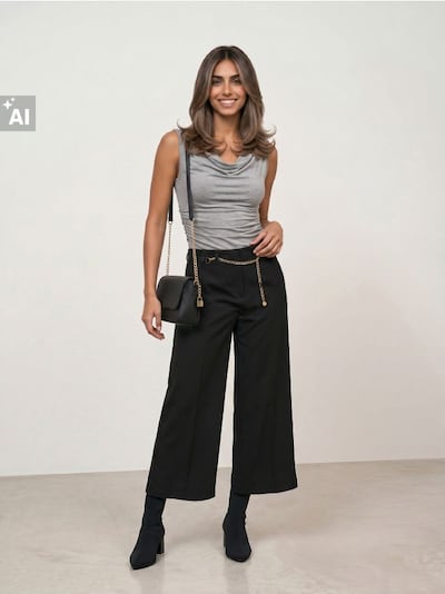 Штани culotte з віскозою