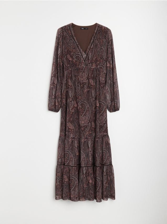 Sinsay - Rochie midi cu model paisley - multicolor
