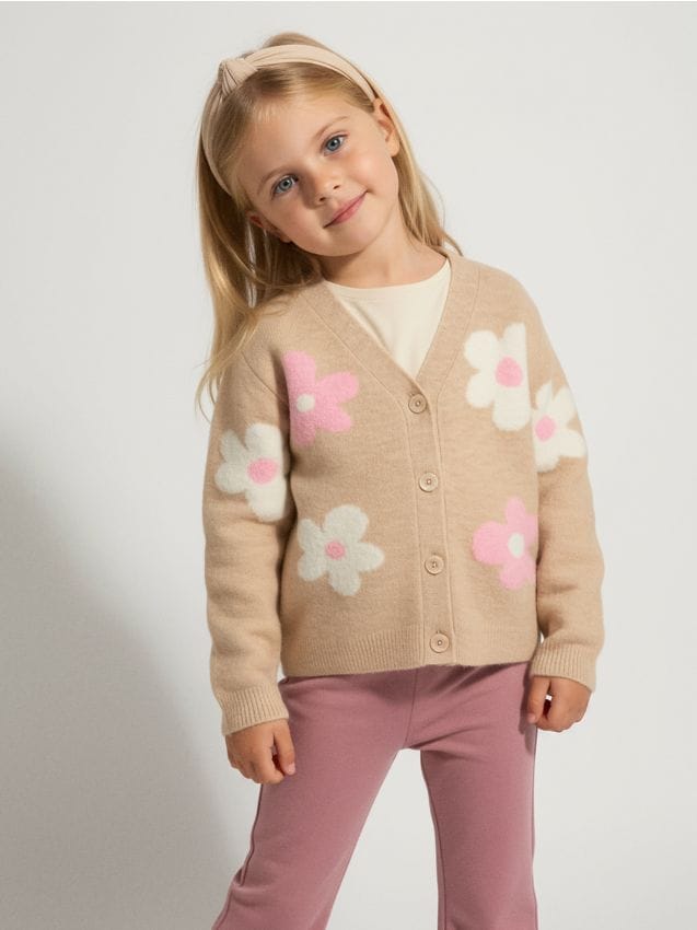 Sinsay - Cardigan cu model - multicolor