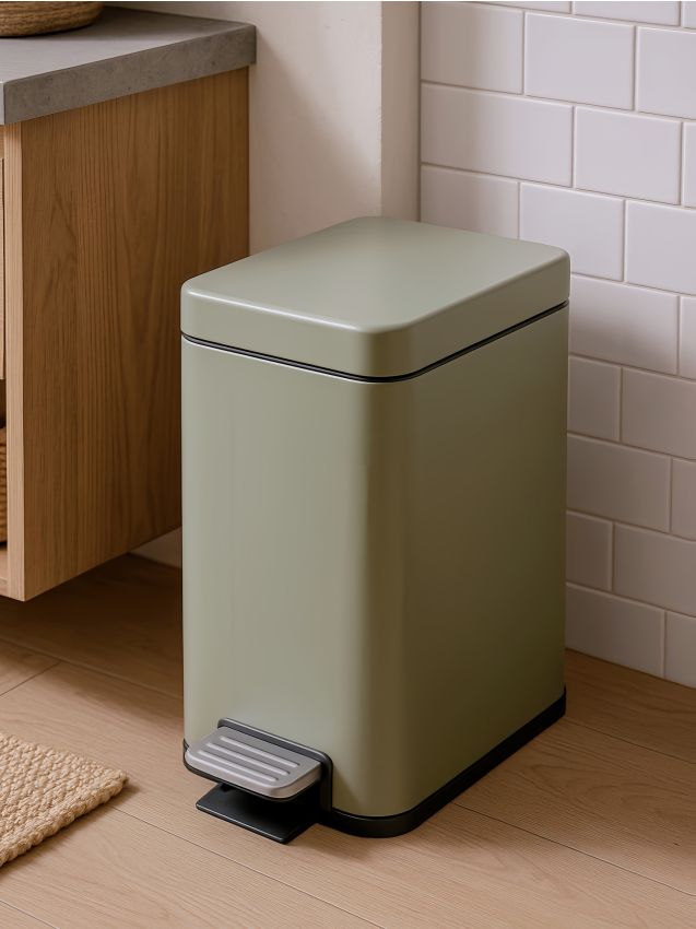 Sinsay - Coș de gunoi 5 L - verde-prăfuit