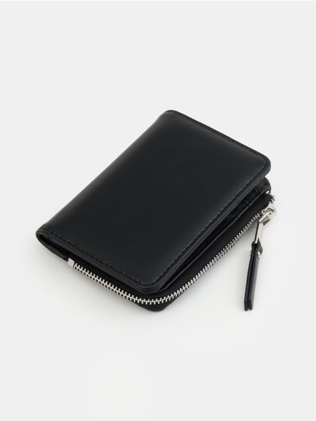 Sinsay - Mini-portofel din imitație de piele - negru