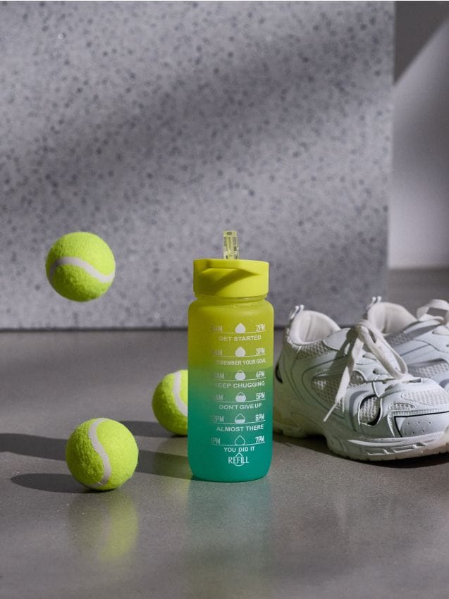 Sinsay - Fľaša s motivačnou mierkou - žltá