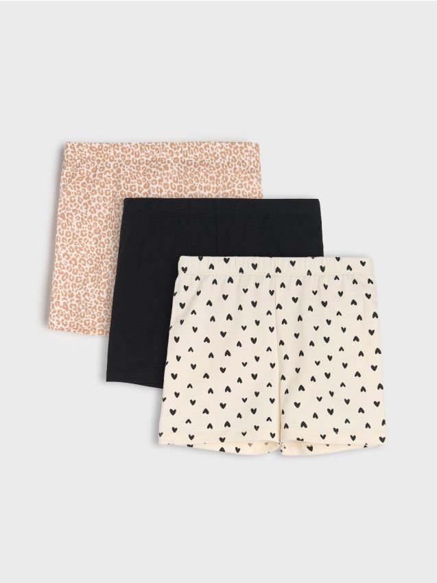 Sinsay - Set de 3 perechi de pantaloni scurți - multicolor