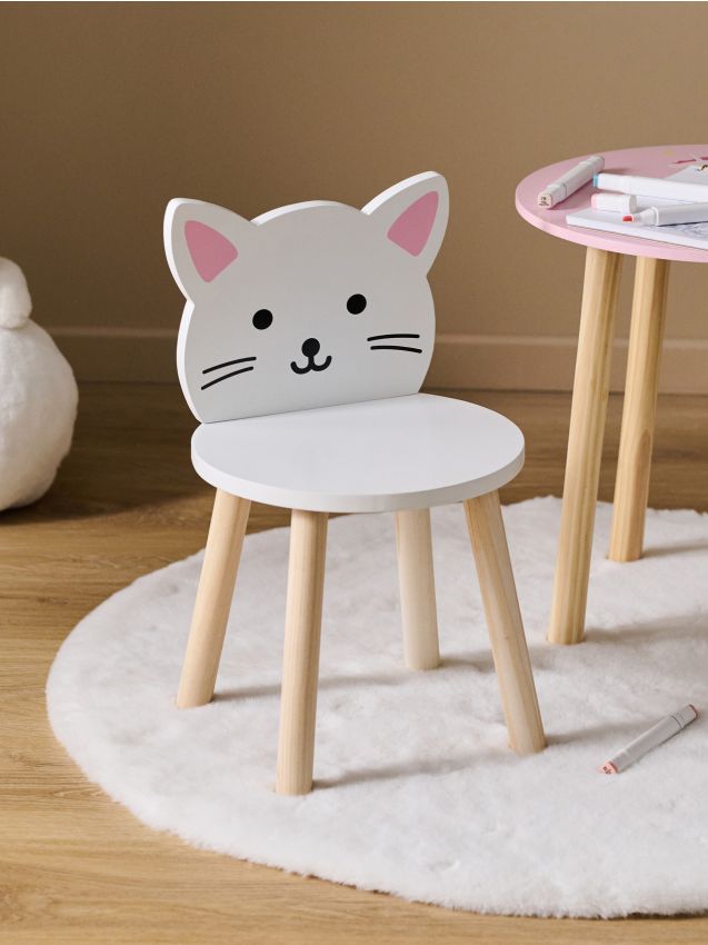 Sinsay - Scaun în formă de pisică - alb