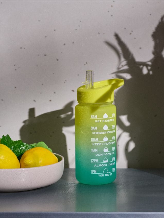 Sinsay - Fľaša s motivačnou mierkou - žltá