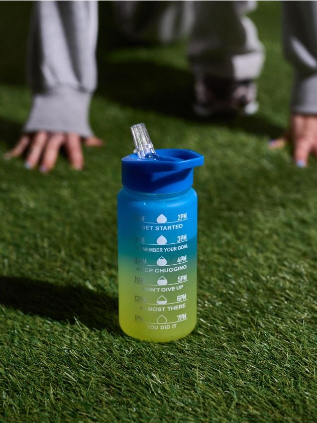 Sinsay - Fľaša s motivačnou mierkou - modrá