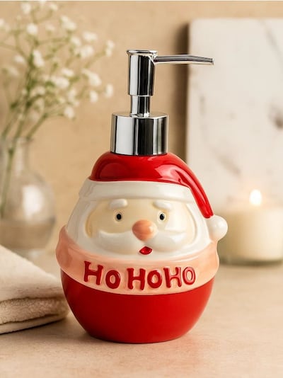 Dozownik na mydło z motywem świątecznym