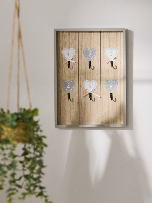 Sinsay - Suport pentru chei - gri deschis