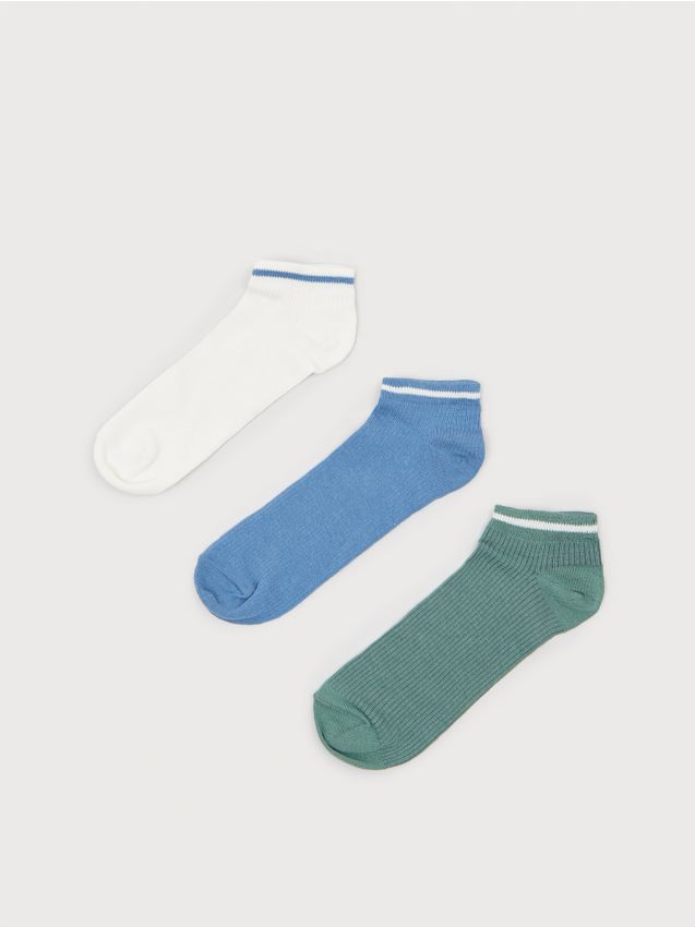 Rib knit socks 3 pack Color multicolor - SINSAY - 6792T-MLC