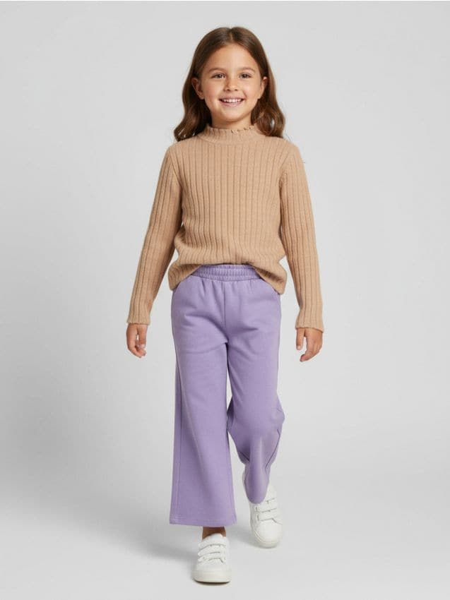 Sinsay - Pulover din tricot striat - maro
