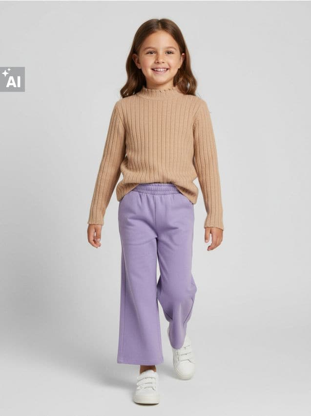 Sinsay - Pulover din tricot striat - maro