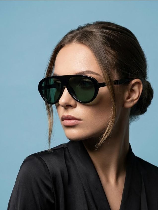 Sinsay - Ochelari de soare retro - negru