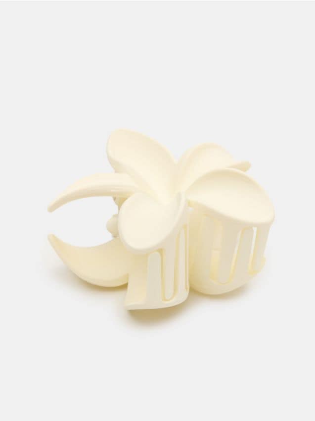 Sinsay - Agrafă de păr în formă de floare - crem