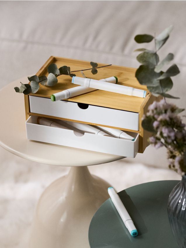 Sinsay - Organizator de birou cu sertare - bej