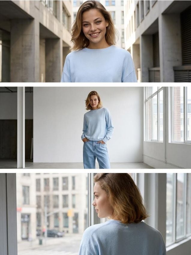 Sinsay - Pulover din material majoritar viscoză - albastru-pal