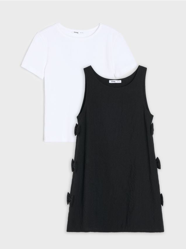 Sinsay - Set: rochie și tricou - multicolor