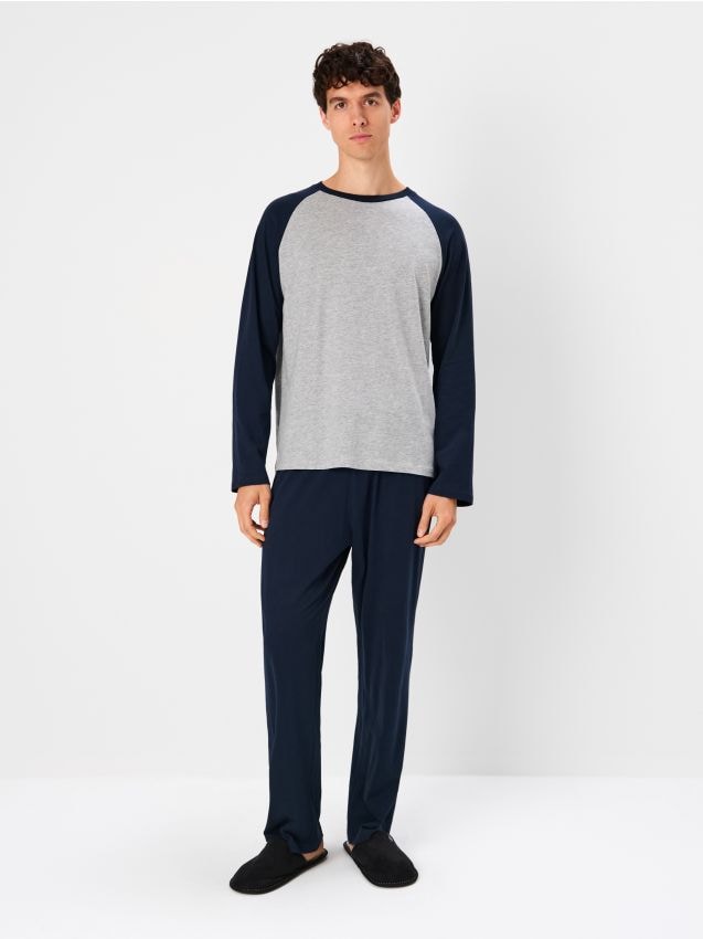 Sinsay - Dvojdielne pyžamo - tmavomodrá