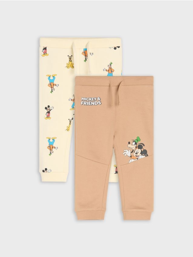 Sinsay - Set de 2 perechi de pantaloni sport Mickey Mouse - maro