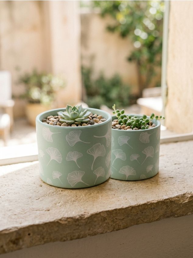 Sinsay - Ghiveci 2 pack - verde-mentă