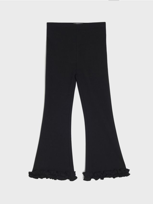 Sinsay - Pantaloni evazați - negru