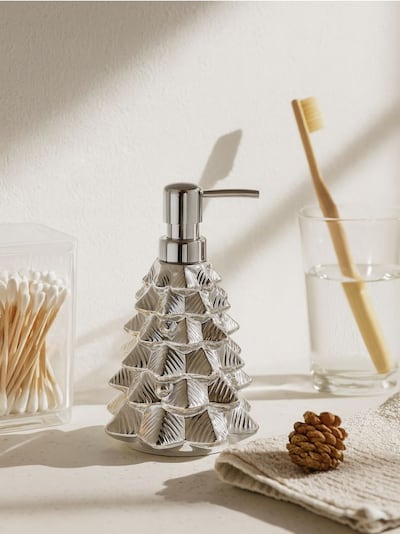 Dozownik na mydło z motywem świątecznym