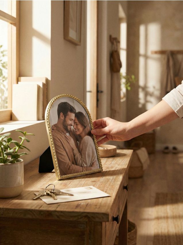 Sinsay - Ramă foto cu formă arcuită - auriu