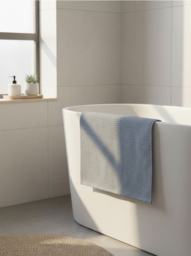 Sinsay - Jednofarebný bavlnený uterák - indigová